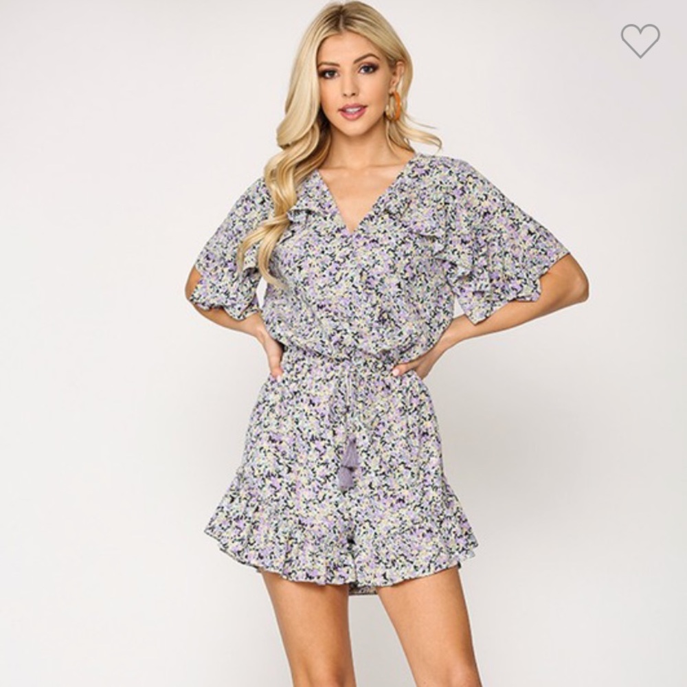 New Gigio floral surplus ruffle romper